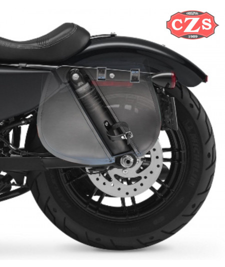 saddlebag for the Sportster Harley Davidson mod, BANDO Basic - Damper Hole - Left