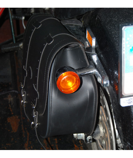 Alforja para Sportster Harley Davidson mod, BANDO Básica - Hueco amortiguador - IZQUIERDA