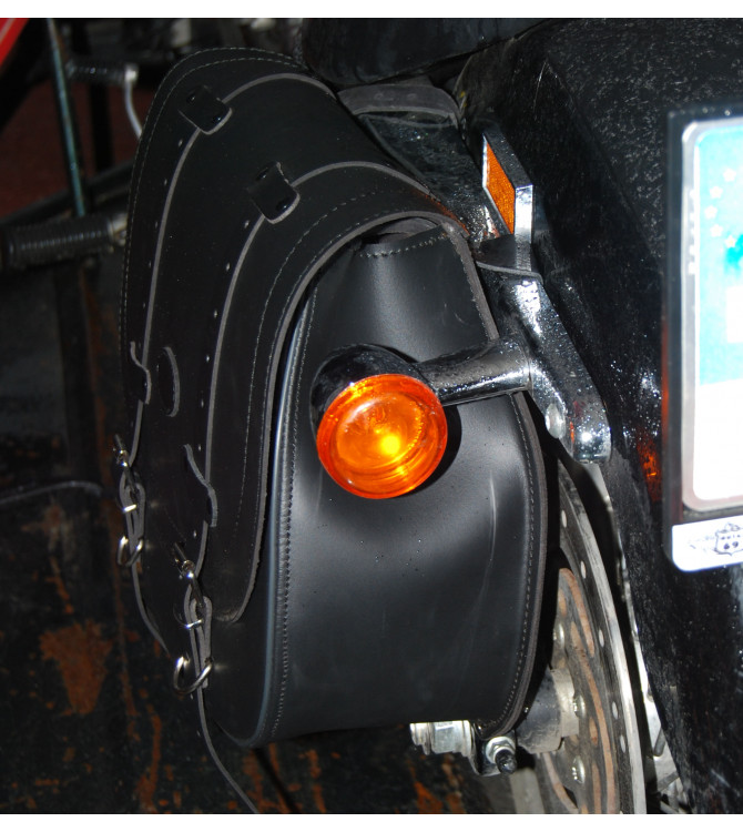 Alforja para Sportster Harley Davidson mod, BANDO Básica - Hueco amortiguador - IZQUIERDA