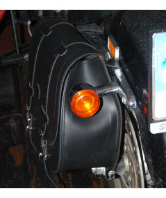 sacoche pour le Sportster Harley Davidson mod, BANDO de base - trou d'amortissement - gauche