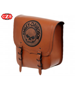 saddlebag Thunder with vintage engraving