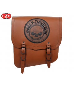 saddlebag Thunder with vintage engraving