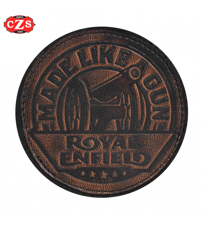 Royal Enfield vintage leather patch - MADE LIKE GUN -