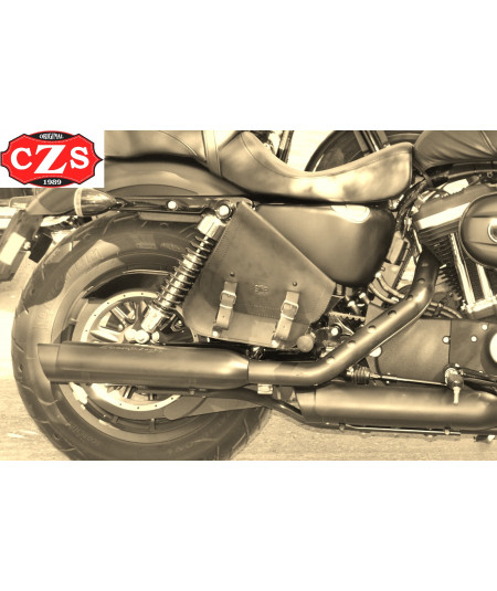 sacoche Le côté pour Sportster 883/1200 mod, GADIZ Marron spécifie