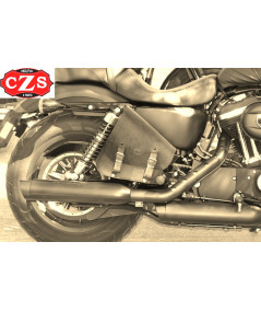 Satteltasche Seite für Sportster 883/1200 mod, GADIZ Marron spezifiziert