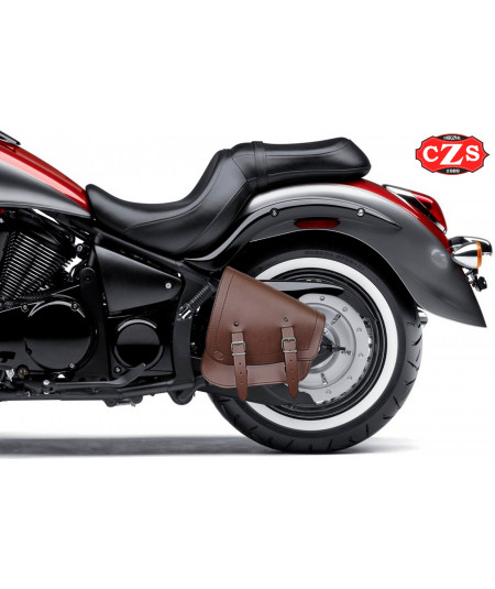 bisaccia per Kawasaki Vulcan 900 mod, GADIZ Specifico Base - Marrone -