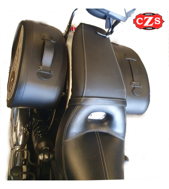 Rigid suitcases VENDETTA Ball 8 flames for Indian Scout Sixty