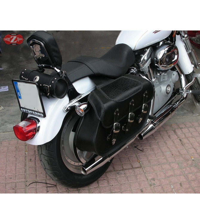 Des coffres adaptés pour les Sportsters Harley Davidson mod, IBER Coco noir Celtic Basics