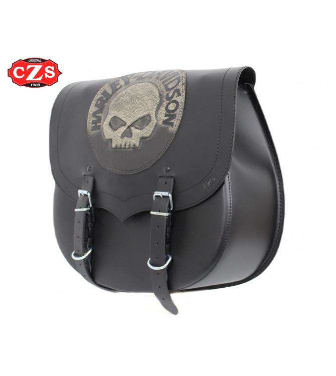 Seitlich Satteltasche Sportster Harley Davidson SPARTA Schädel CZ HD Spezisfiche