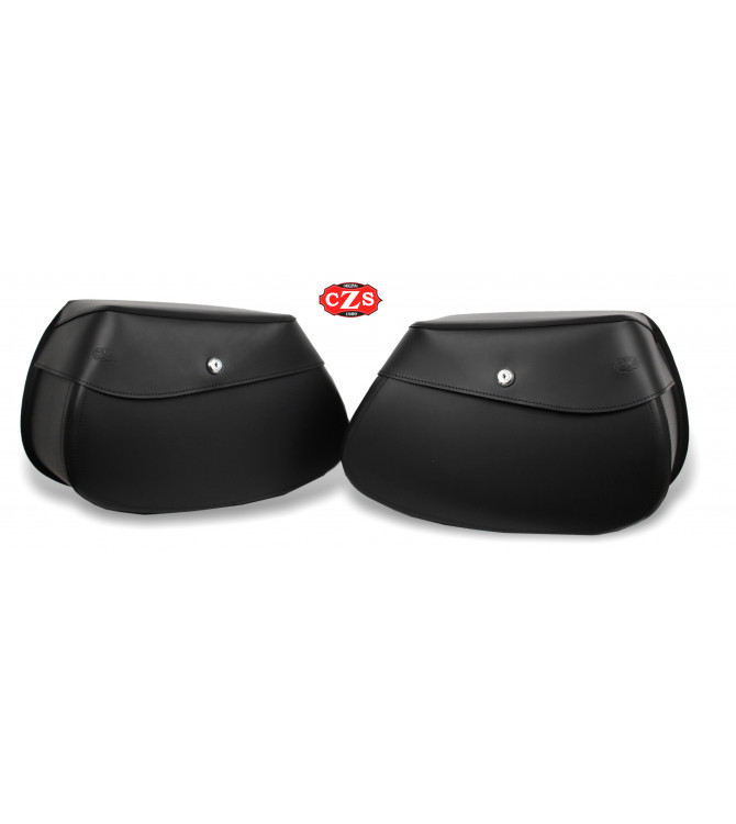 Sacoches pour Sportster 883 - 1200CC- Harley Davidson avec trou pour accueillir l'amortisseur mod. Bloc PIZARRO - Spécifique