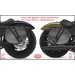 Set borse laterali per Harley Davidson Sportster mod, SPARTA - Willie HD - Foro per ammortizzatore - Specifico