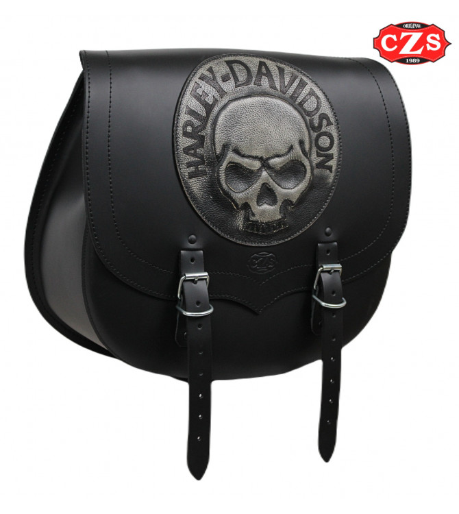 Side Saddlebag Sportster Harley Davison SPARTA Skull CZ HD Specific
