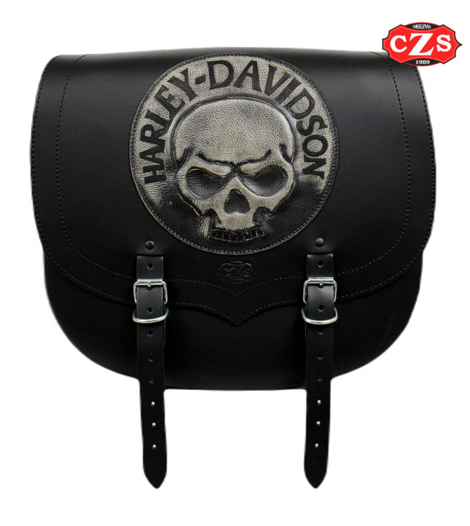 Seitlich Satteltasche Sportster Harley Davidson SPARTA Schädel CZ HD Spezisfiche