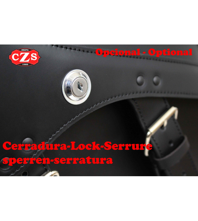 Satteltaschen für Dyna Harley Davidson mod, LEPANTO Basis - Hohl Dämpfungs -