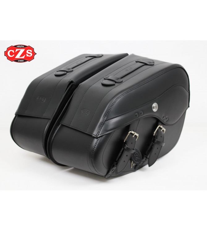 Sacoches pour Dyna Harley Davidson mod, LEPANTO Basique - Creuse Amortisseur - 