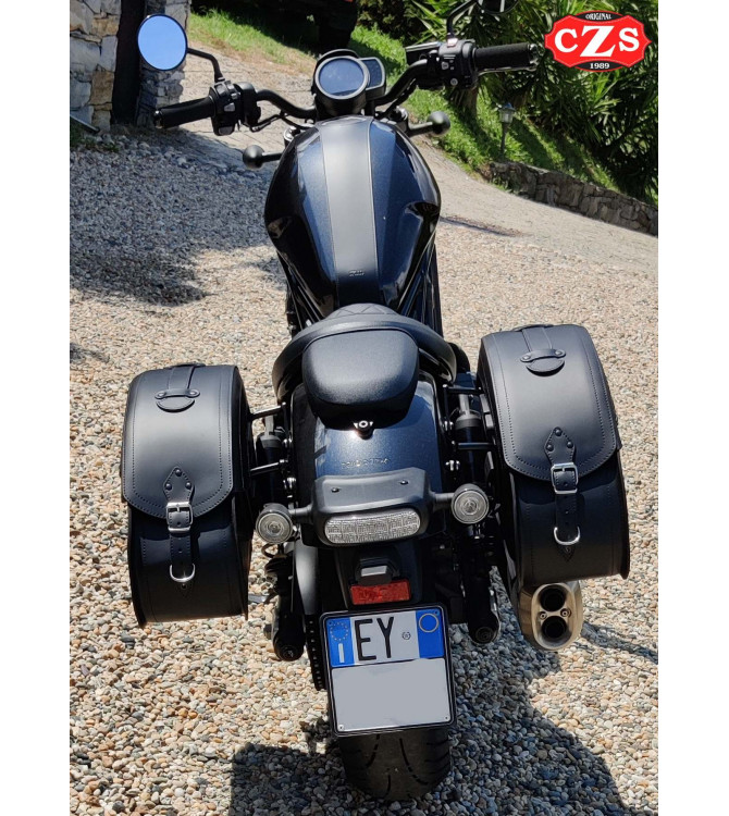 VENDETTA Borse Laterali Rigide Base per Honda Rebel CMX 1100