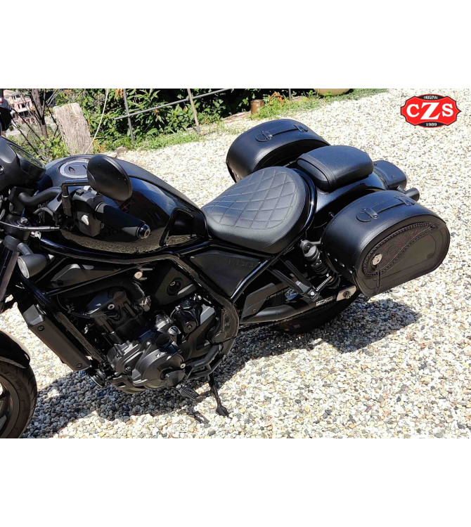 VENDETTA Borse Laterali Rigide Base per Honda Rebel CMX 1100