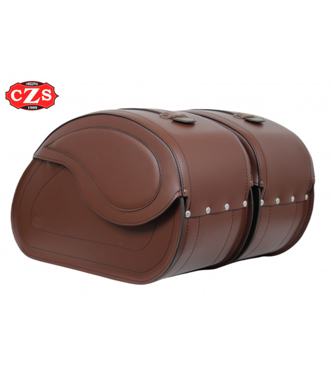 Juego Alforjas Rígidas NAPOLEÓN Básica Marrón UNIVERSAL