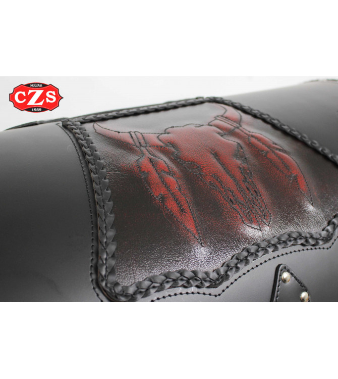 Baúl Custom Rígido DOSCAS Clásico Celtic Cráneo Toro Deluxe UNIVERSAL