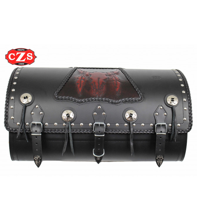 Baúl Custom Rígido DOSCAS Clásico Celtic Cráneo Toro Deluxe UNIVERSAL