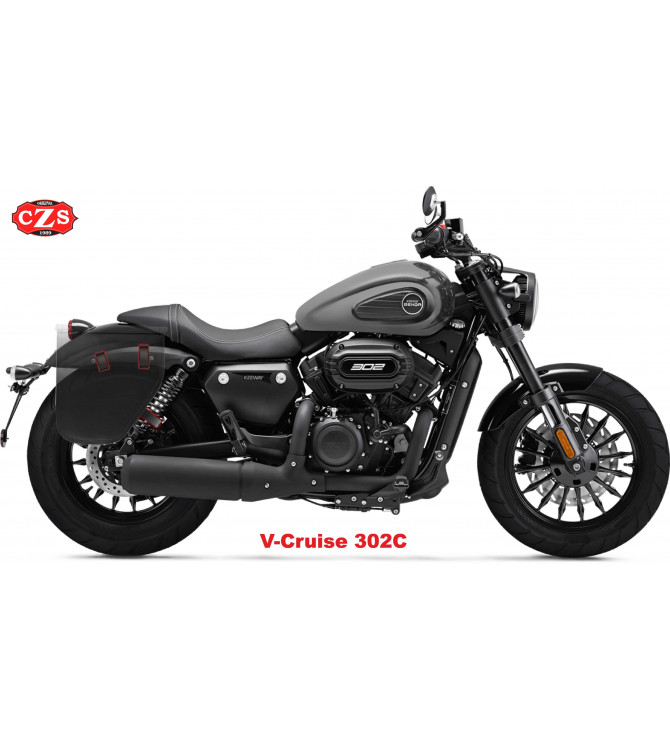 Alforja CENTURION para Keeway V-Cruise 302C - Especifica - Negro 