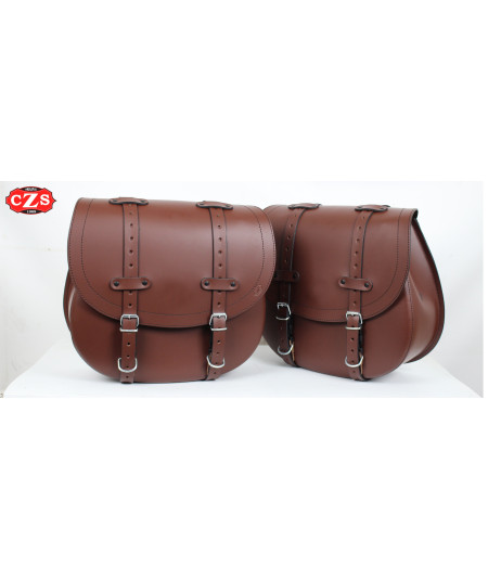 Satteltaschen für Kawasaki W800 mod, BANDO Basis Spezifische - Braun - 2