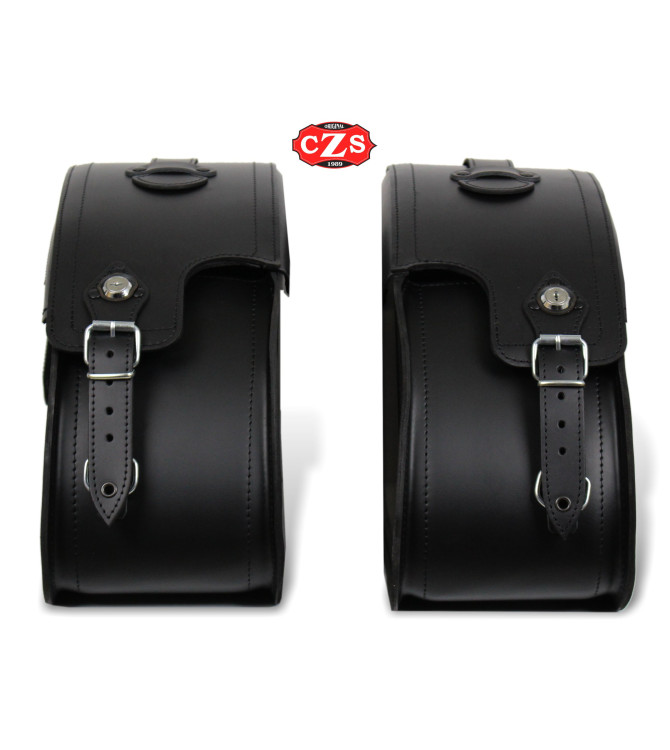 Rigid Saddlebags for Fat Boy Special Softail Harley Davidson VENDETTA - Gothic - Specific