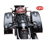 Rigid Saddlebags Indian Scout 2018 VENDETTA Basic Specific - Light Brown -