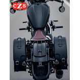 Alforjas Rígidas Indian Scout 2018 VENDETTA Básicas Específica Marrón Cuero