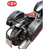 Rigid Saddlebags Indian Scout 2018 VENDETTA Basic Specific - Light Brown -
