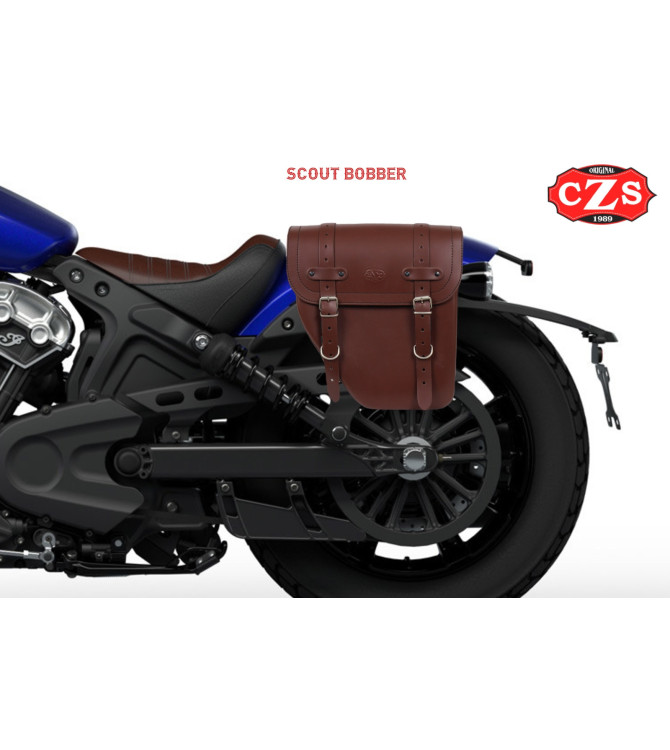 Sacoches en cuir pour Indian Scout Bobber - Scout Rogue jusqu'en 2024