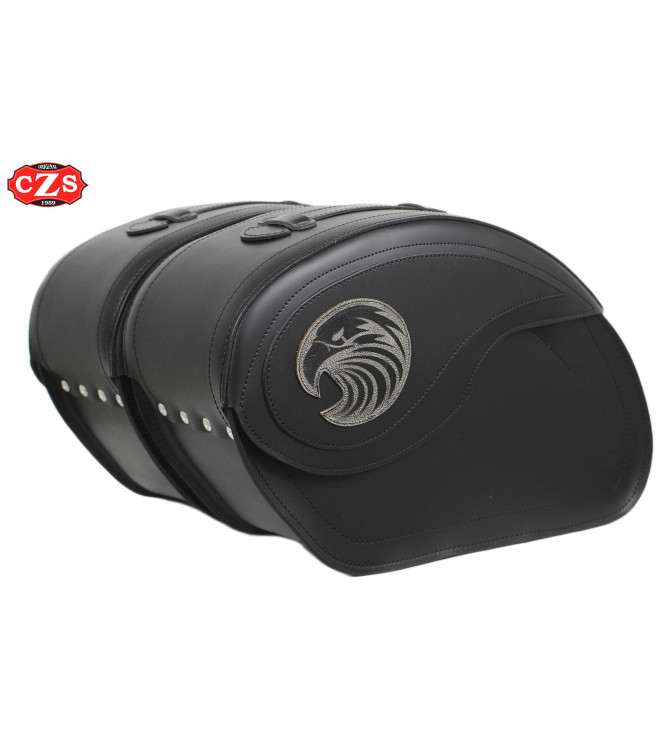 Sacoches rigides en cuir VENDETTA pour Kawasaki Vulcan S 650