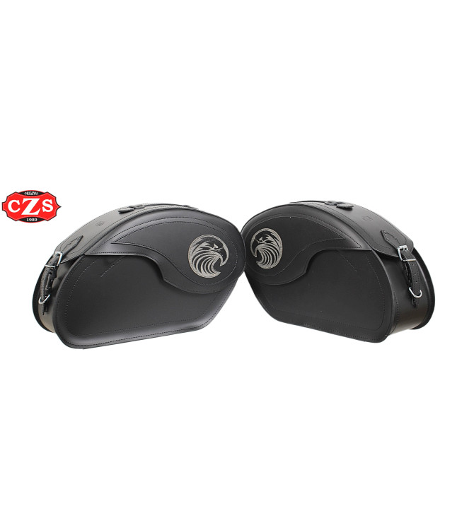Sacoches rigides en cuir VENDETTA pour Kawasaki Vulcan S 650