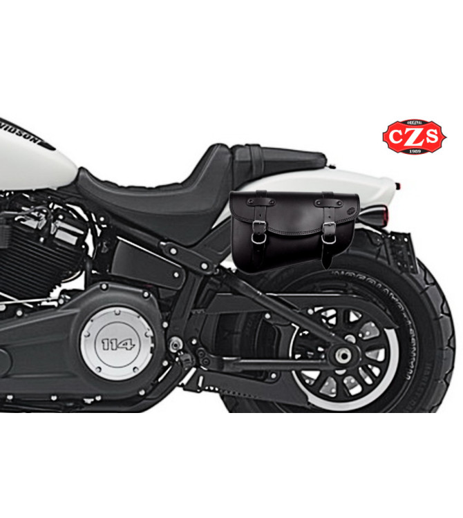 Set de alforjas para Fat Bob 114  - Harley Davidson - LIVE to RIDE  - Básico - Negro