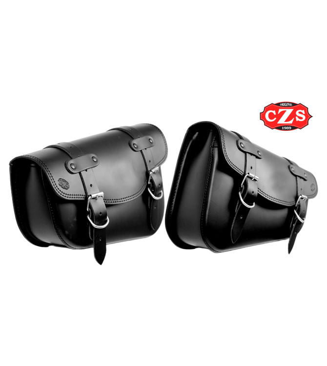 Satteltaschen-Set für Fat Bob 114 – Harley-Davidson – LIVE to RIDE – Basic – Schwarz