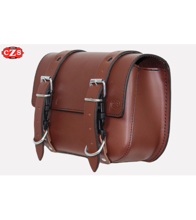 CALYSTO Leder-Satteltaschen-Set für Royal Enfield 350-500cc ab 2021 – Spezifikationen – Braun