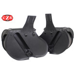 Alforjas Rígidas Sportster Harley Davidson TEMPLARIO Básica Trenzados Hueco amortiguador Específica