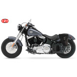 Set de alforjas de cuero PISTOLA para Softail Harley Davidson