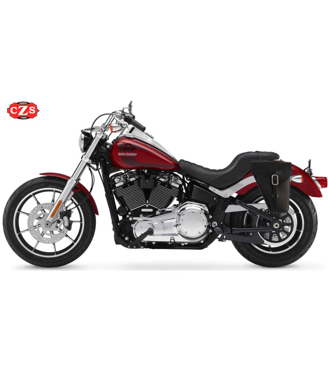 Set de sacoches en cuir GUN pour Harley Davidson Softail - Spécifique