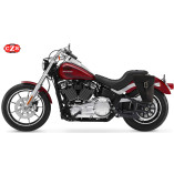 Set de alforjas de cuero PISTOLA para Softail Harley Davidson