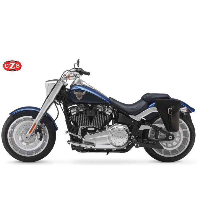 Leder-Satteltaschen-Set GUN  für Harley-Davidson Softail Speziel