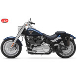 Set de sacoches en cuir GUN pour Harley Davidson Softail - Spécifique