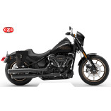 Set de alforjas de cuero PISTOLA para Softail Harley Davidson