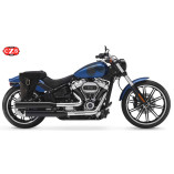 Set di borse laterali in pelle GUN per Harley Davidson Softail