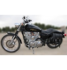 saddlebag for the Sportster Harley Davidson mod, BANDO Basic - Damper Hole - Left
