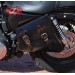 Alforja de basculante para Sportsters Harley Davidson mod, LEGION color cuero