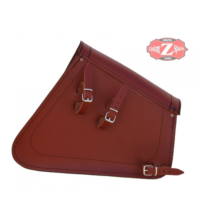 Alforja de basculante para Sportsters Harley Davidson mod, LEGION color cuero