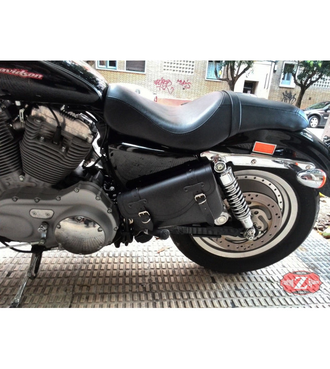 Alforja de basculante para Sportsters mod. LIVE to RIDE Izquierda cuero 