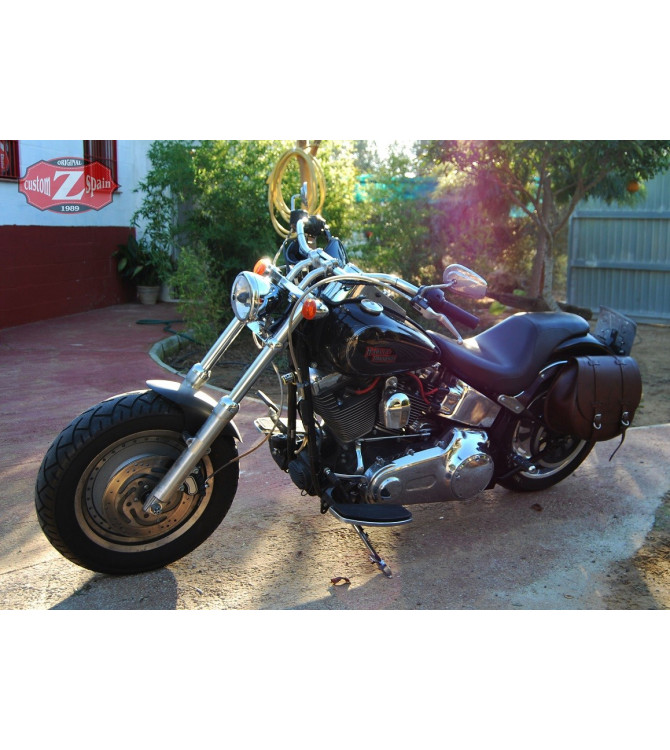 (Latéral Saddlebag Softail Harley Davidson FAT BOY-mod, SIDE Indique)