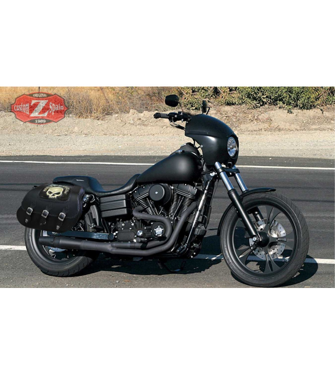 Alforjas Rigidas para DINAS Harley Davidson mod, SUPER-STAR hueco amortiguador